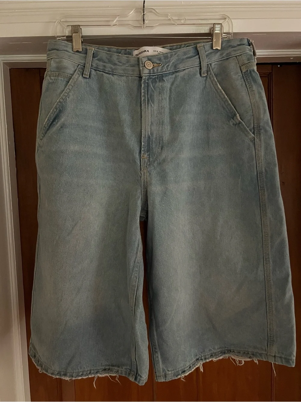 Bershka Light Blue Denim Jean Shorts